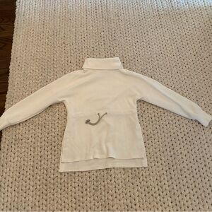 Varley Cream Turtleneck Sweater